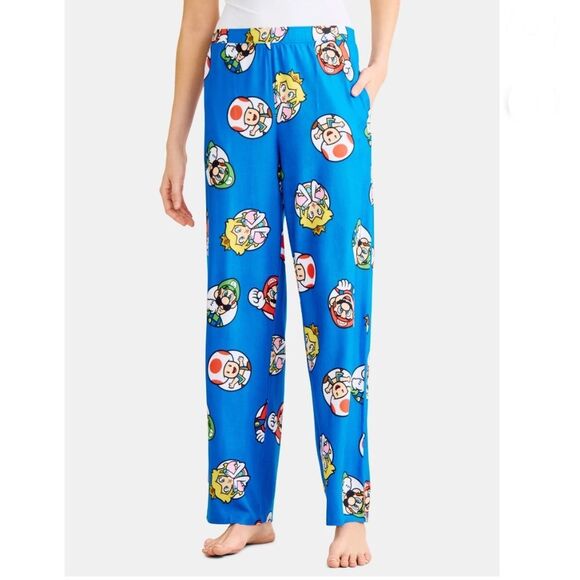 Mario & Friends Print Soft Comfy Lounge Pajama Sleep Pants 2-Pack Size XS - Picture 8 of 14